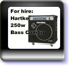 Hire bass guitar amplifiers from Speed Music: great weekly rates.