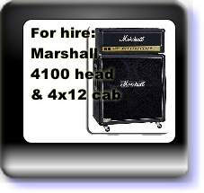 Rent a Marshall half stack from Speed Music: great weekly rates.